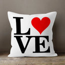 Ljojo LOVE Print Cushion Cover for Home Decor