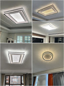 Ljojo LED Ring Ceiling Light for Living Room Kitchen Romantic Home Decoration