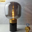 Ljojo Marble Glass Desk Lamp: Modern Light Luxury Living Room Bedroom Decor