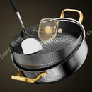 Ljojo 410 Stainless Steel Non-stick Soup Pot with Lid