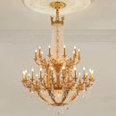 French Empire Copper Crystal Chandelier | Large Luxury Hanging Pendant Light by Ljojo