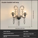 Ljojo Luxury Black Candle Chandelier Pendant Light Fixture for Living Room Dining - Nordic Design