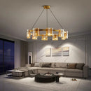 Luxury Chandeliers Amber Glass Pendant Lamp with G9 Bulb for Dining & Living Spaces by Ljojo
