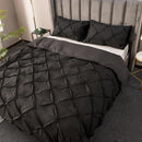 Ljojo 3D Flower Duvet Cover Set, Reversible Quilt Covers + Pillowcase, Solid Color, Home Bedding Essentials