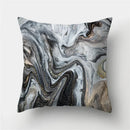 Ljojo Marble Ocean Sea Pattern Polyester Throw Pillow Cover - Home Sofa Decor