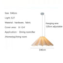 Wabi-Sabi Fabric Chandelier: French Retro Pendant Lamp by Ljojo