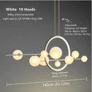 Nordic Glass Chandelier Pendant Light by Ljojo - Modern Ceiling Suspension Hanging Lamp
