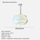 Axayya White Rose Ceiling Chandelier Creative Petal Light Fixtures