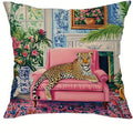 Ljojo Leopard Flower Flamingo Pillowcase Set