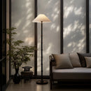 Ljojo Bamboo Floor Lamp: Retro Chinese Style Standing Table Light for Living Room & Bedroom