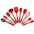 Ljojo 10-Piece Silicone Cookware Set for Kitchen Cooking & Baking