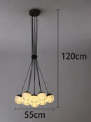 Modern Glass Ball LED Pendant Light for Living Dining Room Kitchen by Ljojo