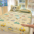 Ljojo 100% Cotton Mattress Protector Cover - Single Piece, Non-slip, Dustproof