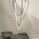 Ljojo Modern Nordic Long Strip Chandelier Stylish Art Design Pendant Lights for Home Decor