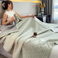 Ljojo 100% Cotton Muslin Throw Blanket - Lightweight Breathable Boho Throws