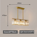 Nordic Modern Luxury Crystal Chandelier Three-Head Hanging Light Fixture for Living Room by Ljojo