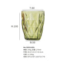 Ljojo 240ml Water Glass Set for Cold Drinks, Family and Friends Party