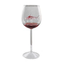 Ljojo 10oz 3D Shark Red Wine Goblet Cup in Pink, White, Blue, Grey