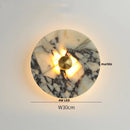 Ljojo Marble LED Wall Sconce Round Indoor Lamp for Home Decor