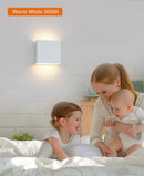 Ljojo LED Up/Down Wall Lamps, Modern Lighting for Bedroom, Living Room, 6W