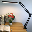 LED Desk Lamp Adjustable Foldable Double Swing Arm Light for Dorm Study Office - Dimmable