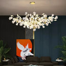 Luxury Ginkgo Leaf Chandelier Pendant Lamp for Living Room by Ljojo