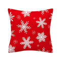 Ljojo Merry Christmas Print Sofa Cushion Decoration Pillowcase