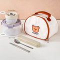 Ljojo 1100ml Clear Plastic Food Container with Leak-proof Lid