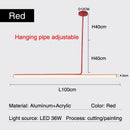 Ljojo Metal LED Pendant Lights for Living Room | Creative Minimalist Chandeliers