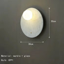 Ljojo Luxury Glass Sconce Wall Lamp | Marble Decoration for Bedroom Living Room