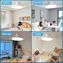 Ljojo 42/48in LED Ceiling Fan Light for Home Indoor Lighting Fixtures