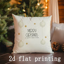 Ljojo Merry Christmas Pattern Pillowcases for Sofa, Bedroom, Car - Rectangular Cushion Cover