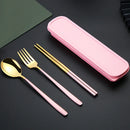 Ljojo 3pc Tableware Set: Fork, Spoon, Chopsticks Dessert Combination