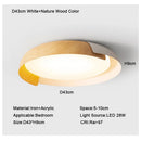 Ljojo LED Ceiling Light: Nordic Minimalist Design, Remote Controlled, Ideal for Bedroom, Living Room