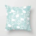Ljojo Mint Green Geometric Print Lumbar Pillowcase