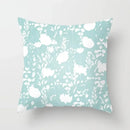 Ljojo Mint Green Geometric Print Lumbar Pillowcase