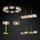 Ljojo Luxury Crystal Chandelier: Modern Irregular Luster Pendant Light for Living Room & Restaurant