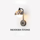 Ljojo Light Luxury Stone Wall Lamp for Bedroom Living Room_BG