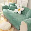 Ljojo Milk Velvet Sofa Cover Plush Winter Seat Protector Slipcover