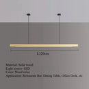 Ljojo Walnut Wood LED Pendant Lights Chandelier for Living Room Home Decoration