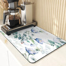 Floral Pattern Kitchen Coasters Set by Ljojo