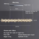 Ljojo Modern Gold Crystal Chandelier Ceiling Lamp for Dining Living Bedroom Island Decor