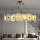 Ljojo Marble Pendant Light with Gold Brass Finish for Home, Hotel, and Bar Decor