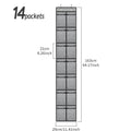 Ljojo™ Over the Door Shoe Organizer with Large Mesh Pockets