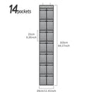Ljojo™ Over the Door Shoe Organizer with Large Mesh Pockets
