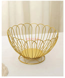Iron Art Fruit Plate Basket for Living Room Table by Ljojo