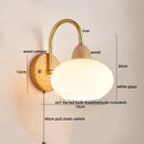 Ljojo LED Wall Lights Pull Chain Switch Modern Bedside Lamp Decoration