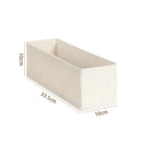 Ljojo™ Cotton Linen Sock Box, Underwear Organizer, Foldable Storage Basket for Drawers