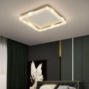 Ljojo Luxury Gold White Ceiling Lamp - Modern LED Circular Ring Rectangle Light