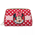 Ljojo Minnie Mouse Leather Makeup Bag: Stylish & Large Capacity Cosmetic Pouch